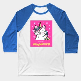 Mother Heckin' Mewnicorn Baseball T-Shirt